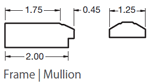 4 Pass - A401 mullion profile